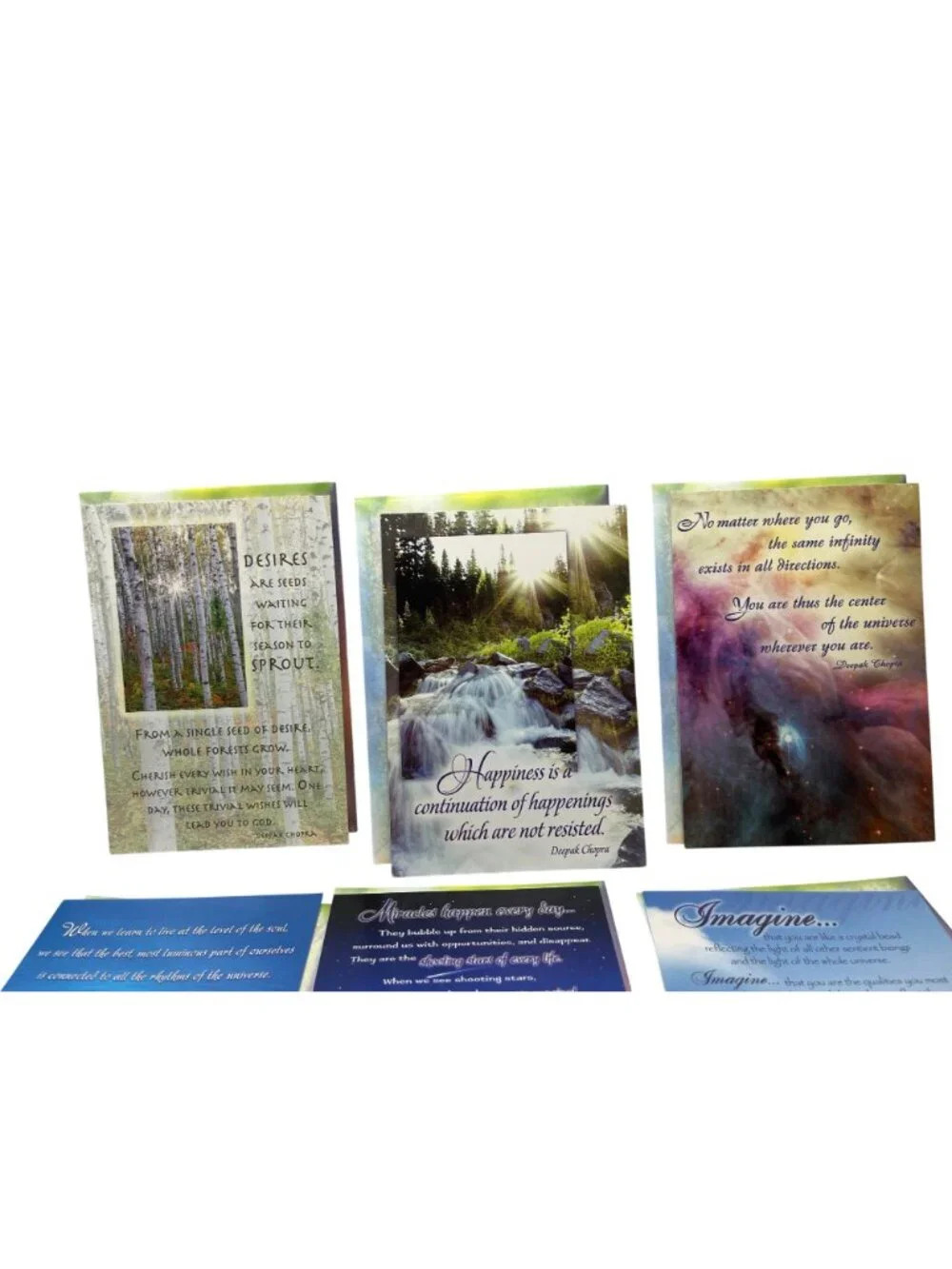 Heaven Within Inspirational Cards & Envelopes By Deepak Chopra Lot Of 8 Cards